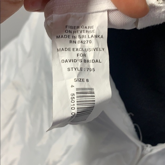 Bridal gown white slip - Picture 8 of 9